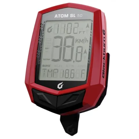 Велокомп'ютер Blackburn Atom SL 5.0 бездротовий 19 функцій червоний