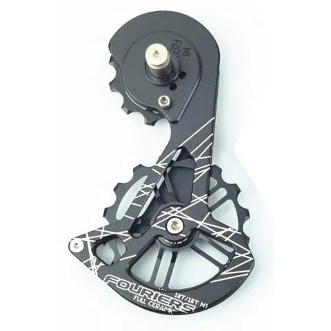Система роликів заднього перемикача Fouriers Shimano 9100 12/16T алюмінієві Full Ceramic чорні