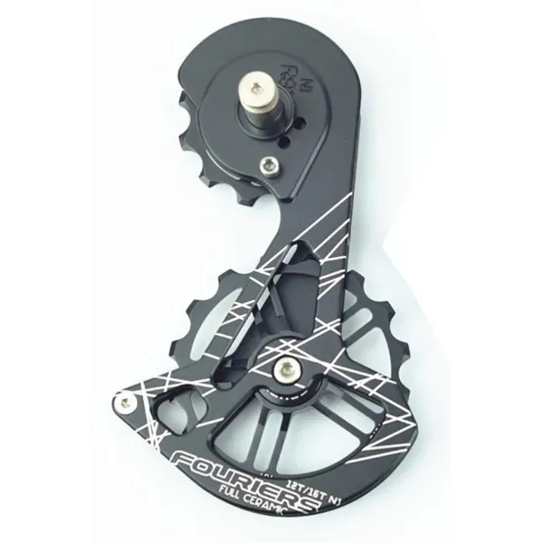 Система роликів заднього перемикача Fouriers Shimano 9100 12/16T алюмінієві Full Ceramic чорні