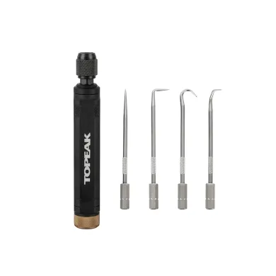 Набор крючков и шил Topeak Utility Tool Pick, 4 шт. + держатель, сталь/алюминий, 116 г