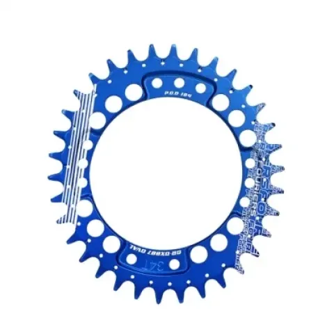 Зірка передня Fouriers DX007 Full CNC NW Oval 34T синя