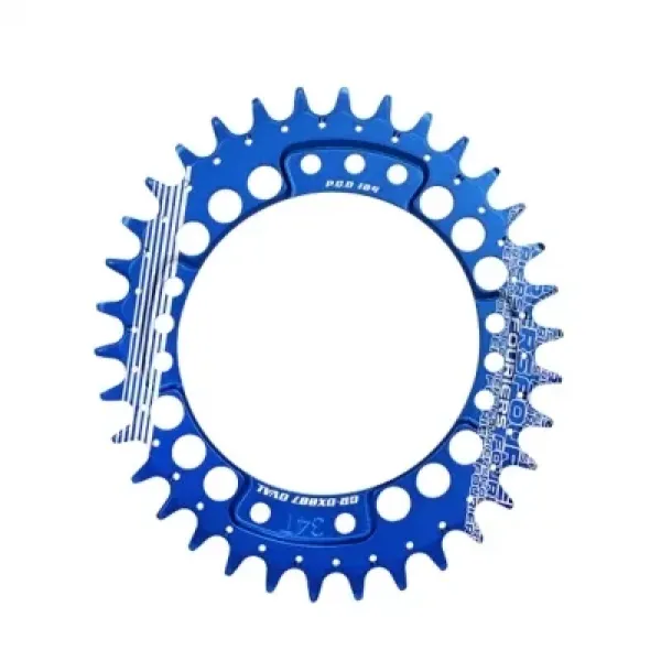 Зірка передня Fouriers DX007 Full CNC NW Oval 34T синя