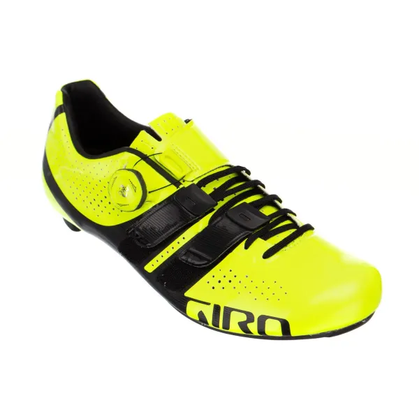 Велотуфлі Giro Factor Techlace яскр жовт/чорн 44
