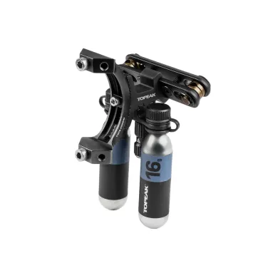 Кронштейн подседельный Topeak Tri-Backup Elite 2 (с насосом AirBooster и 2 картриджами CO2 16 г)
