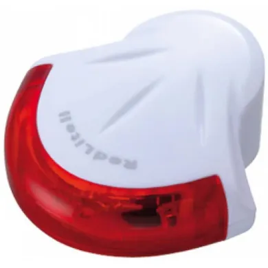 Задняя велофара Topeak RedLite II, 4 красных диода, 2 функции, батарейка CR2032