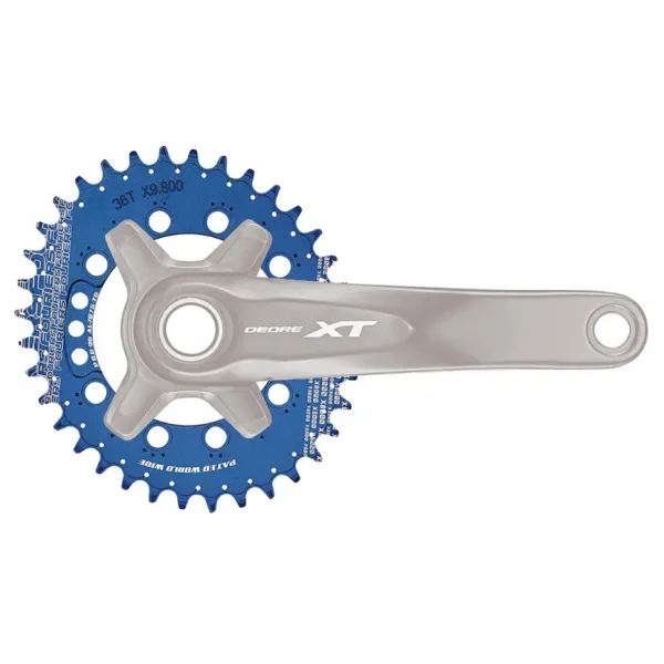 Зірка передня Fouriers DX8000 Full CNC NW Oval Shimano XT 36T синя Зірка передня Fouriers DX8000 Full CNC NW Oval Shimano XT 36T синя