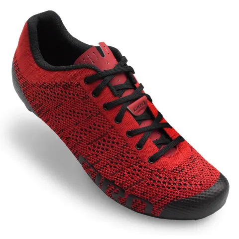 Велосипедні туфлі шосе Giro Empire E70 Knit Bright червоні 42.5
