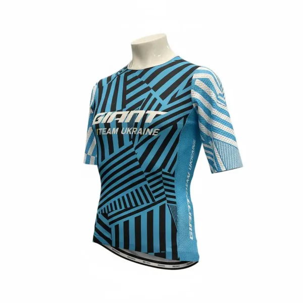 Веломайка Duzzle Giant Team UA Pro Aero Zipless чорний/синій/білий L Веломайка Duzzle Giant Team UA Pro Aero Zipless чорний/синій/білий L
