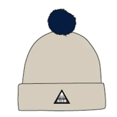 Шапка зим Giro Beanie Pom з/помп беж/син
