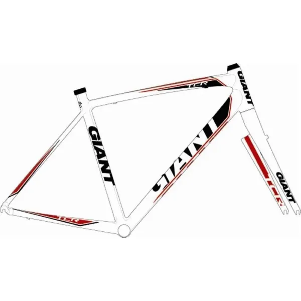 Рама Giant TCR біл/черв M/50