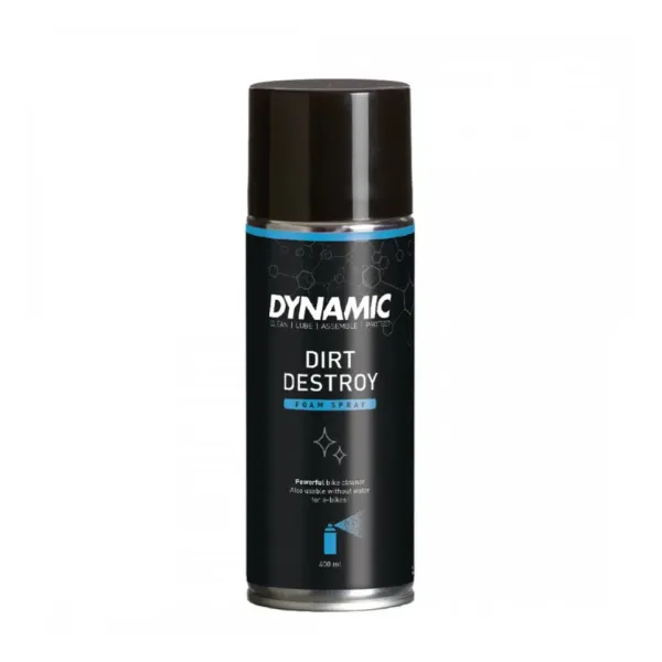 Очищувач велосипеда Dynamic Dirt Destroy пінний спрей 400 мл Очищувач велосипеда Dynamic Dirt Destroy пінний спрей 400 мл