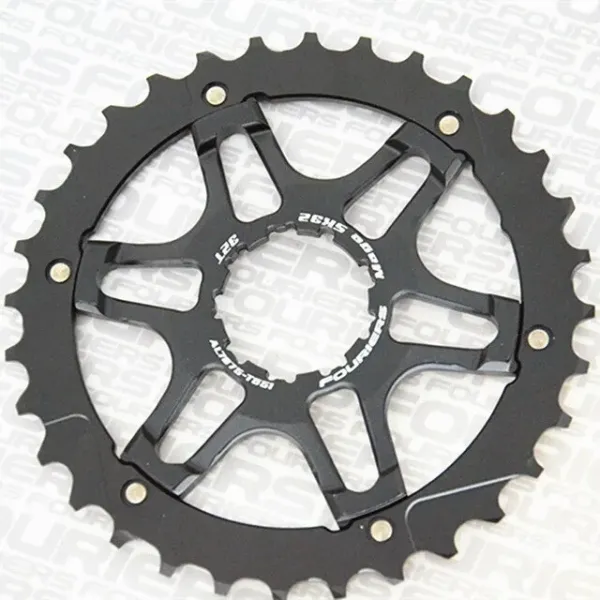 Зірка задня Fouriers Shimano 11-швидкісна алюмінієва 32Т чорна Зірка задня Fouriers Shimano 11-швидкісна алюмінієва 32Т чорна