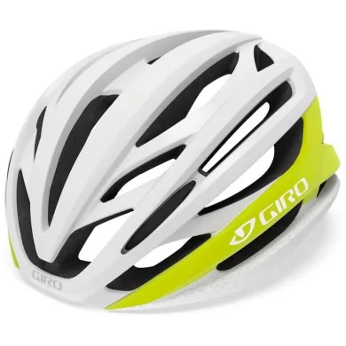 Шолом велосипедний Giro Syntax M (55-59 см) матово-білий/жовтий