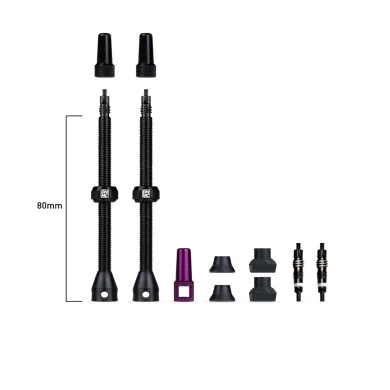 Безкамерні вентилі Dynamic Barkeeper Tubeless Valves 80 мм чорні