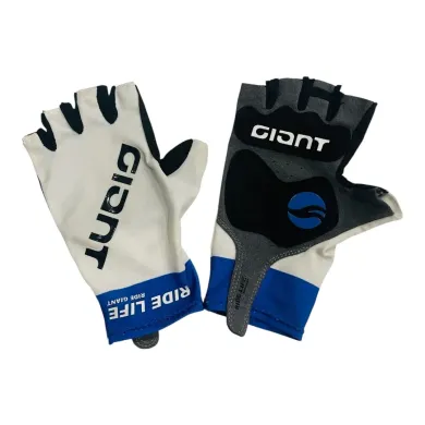 Велорукавиці Giant Pro Gel Glove короткі біло-сині M