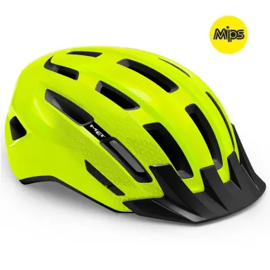 Шолом MET Downtown MIPS CE Fluo Yellow / Glossy S/M