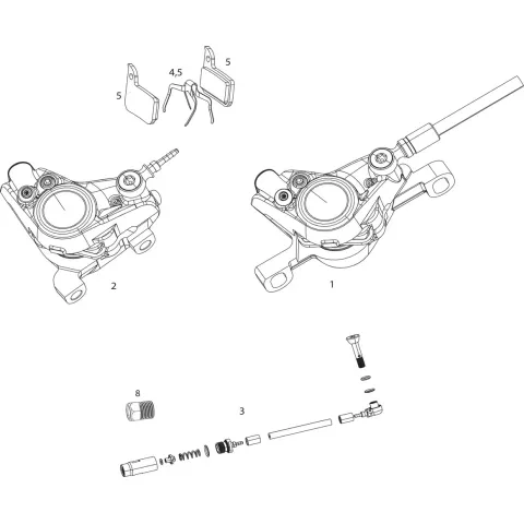 Каліпер гальм SRAM eTap HRD Caliper Assy Post Frt/Rear