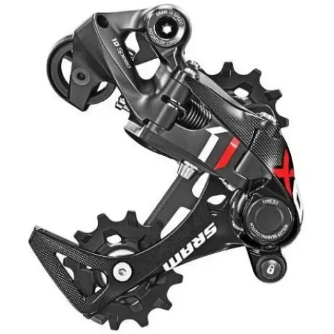 Sram X01 DH Type 3.0 Задний переключатель 1x10 скоростей, короткая лапка, чёрный-красный