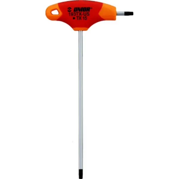 Ключ TORX Unior Tools TX 15 з Т-подібною рукояткою Ключ TORX Unior Tools TX 15 з Т-подібною рукояткою