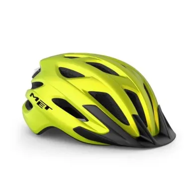 Шолом MET Crossover CE Lime Yellow Metallic Matt