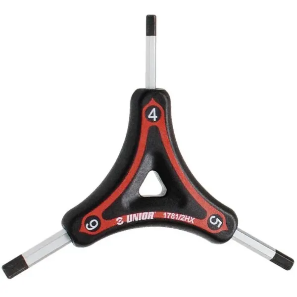 Міні-інструмент Unior Tools Y hex wrench 4x5x6 мм Red Міні-інструмент Unior Tools Y hex wrench 4x5x6 мм Red