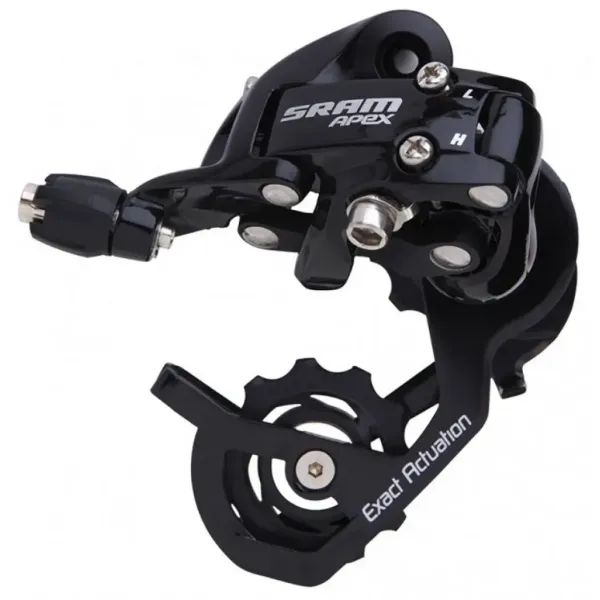 Задній перемикач Sram Apex 10 швидкостей, короткий ричаг, чорний Задній перемикач Sram Apex 10 швидкостей, короткий ричаг, чорний