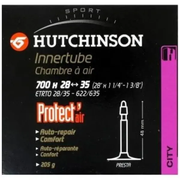 Камера велосипедна HUTCHINSON Protect`air 700x28-35 FV 48 мм