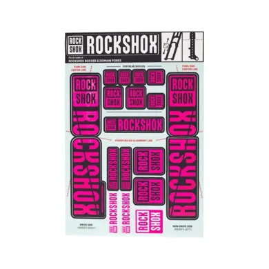 Набір наліпок RockShox KIT 35MM DC Magenta