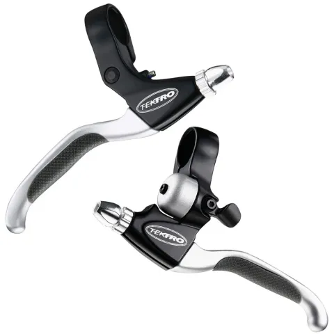 Гальмівні ручки Tektro CL530TS+CL535RT з дзвоником чорний/сріблястий пара