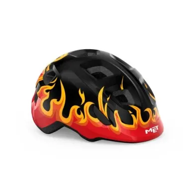 Дитячий шолом MET Hooray Black Flames