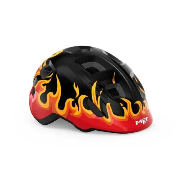 Дитячий шолом MET Hooray Black Flames Дитячий шолом MET Hooray Black Flames
