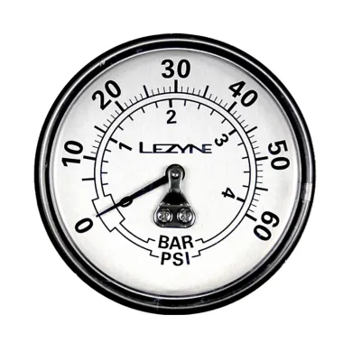 Манометр LEZYNE 60 PSI Gauge 2.5 Сріблястий
