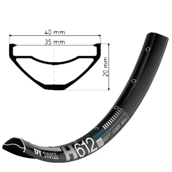 Обід DT SWISS H 612 27,5 Обід DT SWISS H 612 27,5