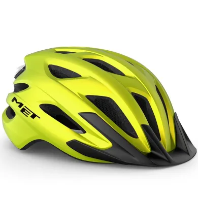 Шолом MET Crossover CE Lime Yellow Metallic Matt