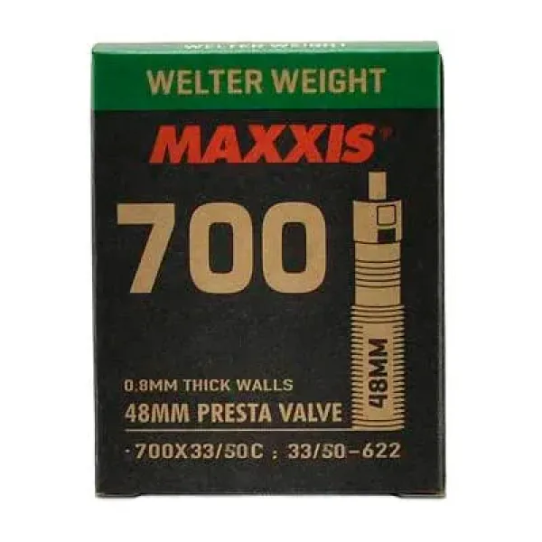 Камера Maxxis Welter Weight 700x33/50C, ниппель Presta 48 мм