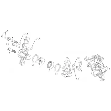 Ремкомплект каліпера Sram Caliper Hardware Kit - X0