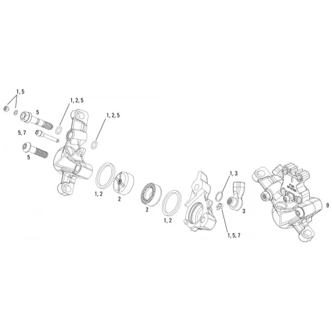 Ремкомплект каліпера Sram Caliper Hardware Kit - X0