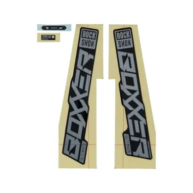 Набір наліпок RockShox Boxxer Ultimate 27/29 Gloss Polar Foil For High Gloss Black (2021)