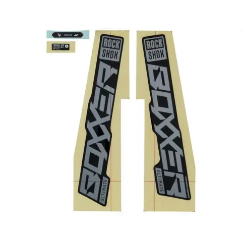 Набір наліпок RockShox Boxxer Ultimate 27/29 Gloss Polar Foil For High Gloss Black (2021)