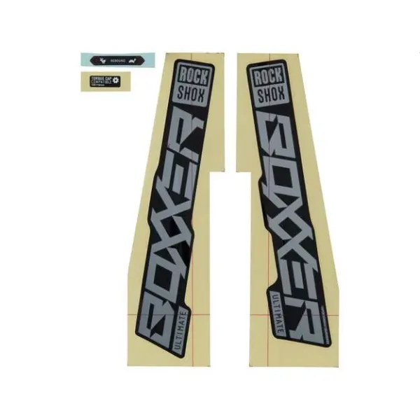 Набір наліпок RockShox Boxxer Ultimate 27/29 Gloss Polar Foil For High Gloss Black (2021)