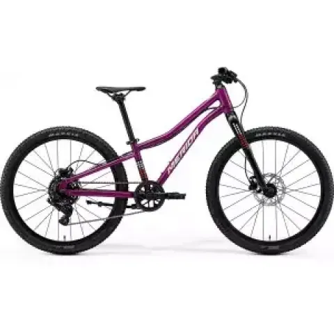 Велосипед MERIDA MATTS J.24+ UNI SILK PURPLE (WHITE/RED/BLACK) 24
