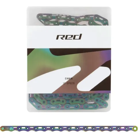 Цепь SRAM Red E1 Flattop 12 скоростей 114 звеньев Rainbow с PowerLock