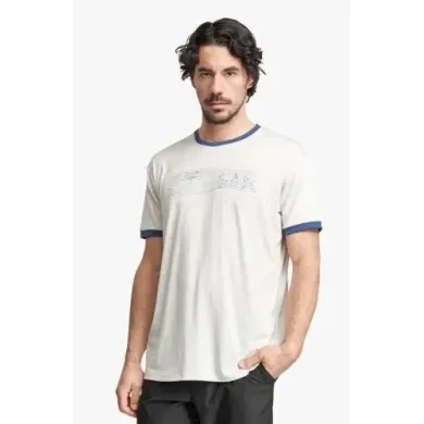 Футболка RaceFace Beaver SS Tee Oatmeal/Blue