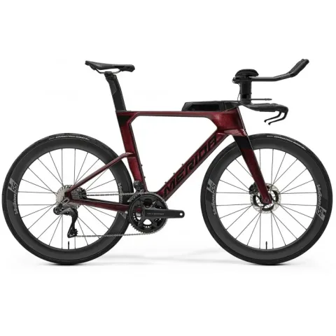 Велосипед MERIDA TIME WARP TRI LIMITED M BURGUNDY RED(BLACK)