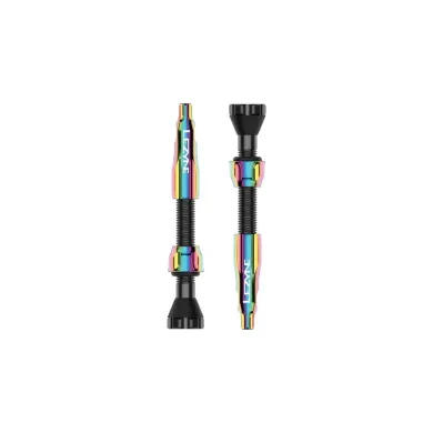 Ніпель для безкамерки LEZYNE CNC TLR VALVE 44MM Rainbow