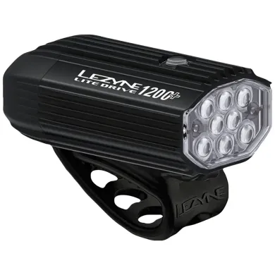 Переднє світло LEZYNE LITE DRIVE 1200+ Front Чорний матовий 1200 лм
