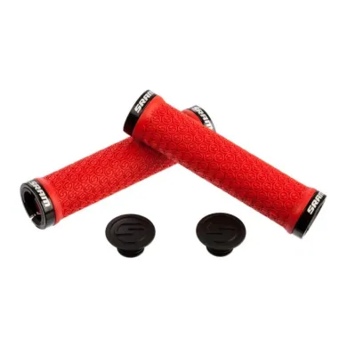 Гріпси Sram Locking Grips Red with Double Clamps & End Plugs