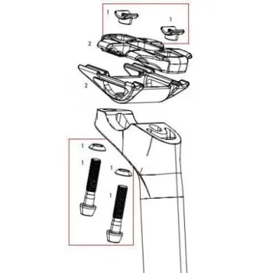 Сервисні запчастини Sram SP SCSL B1 BOLT KIT TI
