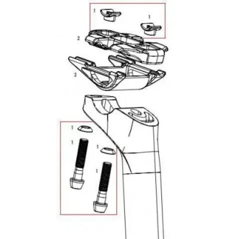 Сервисні запчастини Sram SP SCSL B1 BOLT KIT TI