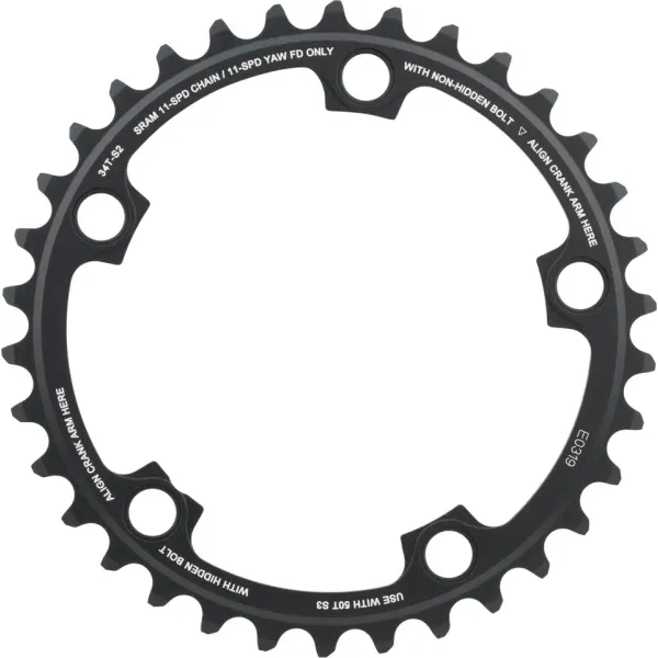 Зірка Sram X-Glide CRING ROAD RED22 50T S3 110 AL5FLGRY 2PN